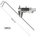 HASTHIP® 10 Pack Tent Stakes 6.7 Inches for Camping L-Shaped Ground Nail Heavy Duty Iron Galvanizing Accessories Fixed Tent 3PCS