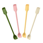 HASTHIP® 4Pcs Silicone Spatula Set Mini Small Spatula for food Bottle Beauty Spatula Tiny Lotion Jar Scraper to Get Last of Makeup Out (Multicolor)