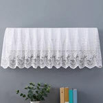 HASTHIP Dust Cover for 1-1.5p Split Air Conditioner featuring Floral Lace and Even Airflow | 3 PCS Reusable Polyester