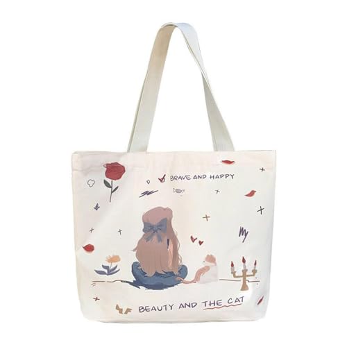 HASTHIP® Aesthetic Canvas Tote Bag