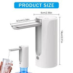 HASTHIP Automatic Water Dispenser Pump for 20 L Bottle with LED Touch Display & 1200 mAh Battery | Foldable Spout for Home and Office
