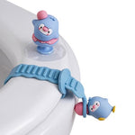 HASTHIP® 2 Pack Cartoon Toilet Seat Lifter Handle,Hygienic No-Touch Suction Cup Clip,Universal Toilet Cover Lifter for Bathroom Cute Seat Handle Lift Tool