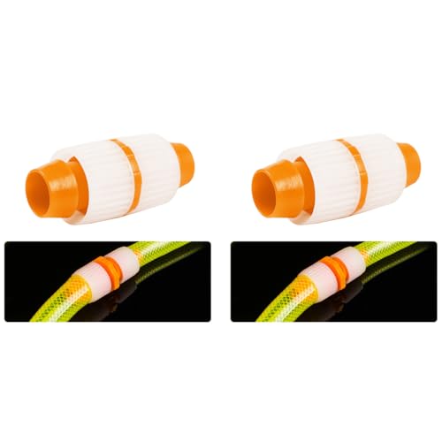 HASTHIP® 1/2 Inch Garden Hose Connector Quick Water Pipe Joint ABS Plastic Universal Release for Gardening Fitting 2PCS