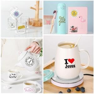 HASTHIP Jesus Christian Stickers for Water Bottles and Laptops featuring 100 pcs | Waterproof Bible Verse & Cross Decals for Kids Teens and Adults