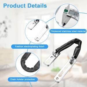HASTHIP Security Door Chain Lock for Apartments with 6.2 in Chain and Screw Fix Design