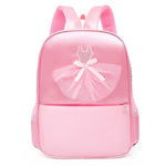 HASTHIP® Girls Backpack, Pink Ballet Dress School Bag, Waterproof Nylon Bookbag for Kids, Cute Dance Class Backpack with Zipper, Large Capacity Travel Bag, Birthday Christmas Gift for Girls Students