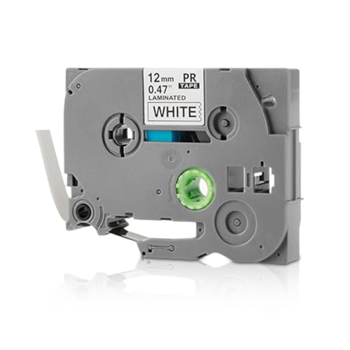 HASTHIP® ZORBES TZe-231 Label Tape Compatible with Brother P Touch PT-H110 D210 D220 Label Maker, 12mm 0.47 Inch Laminated Black on White Tape Refill for P-Touch Cube H103w 1180 1280 1890 2040, 26