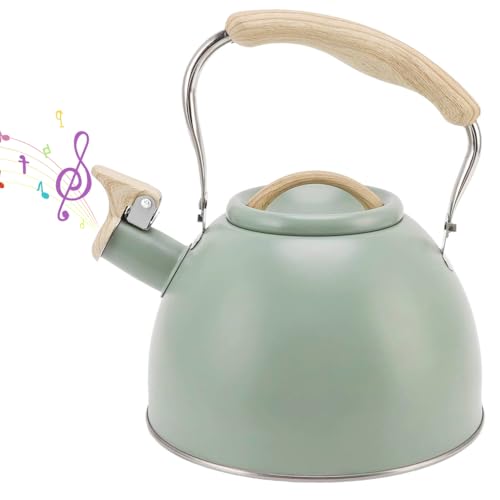 HASTHIP® 3L Stainless Steel Tea Kettle, Whistling Hot Water Pot for Stove and Induction, Anti-Scald Handle, Coffee & Tea Maker for Kitchen, Camping, RV