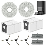 HASTHIP® 9PCS Replenishment Kit, Replacement Accessories for Drea*me X40 Ultra/ L40 Ultra, Replacement Parts including 3 Side Brushes, 2 Filters, 2 Dust Bags,2 Microfiber Mop Cloth - Cleaning Tools