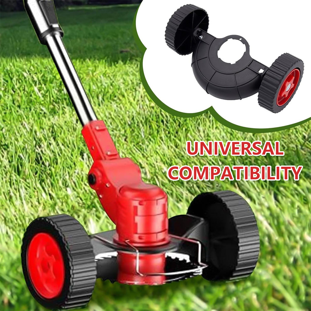 HASTHIP® String Trimmer Wheel Attachment - Adjustable String Trimmer Support Wheel - Plastic Lawn Mower Auxiliary Wheels - Portable String Trimmer Moving Wheel Accessories for Universal Grass Trimmer