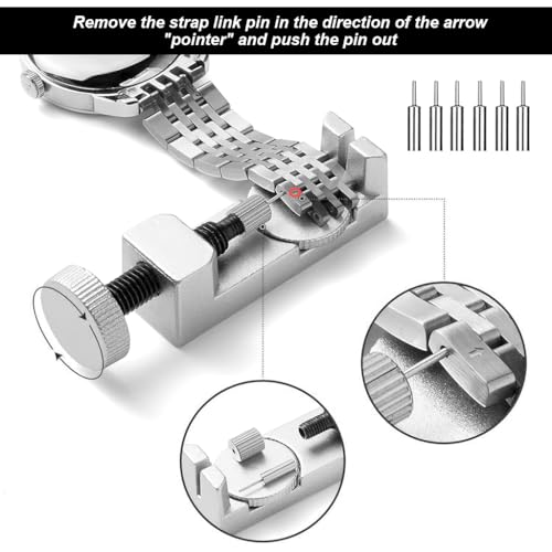 HASTHIP® Watch Repair Kit 24 in 1 Watch Repair Kit for Wrist