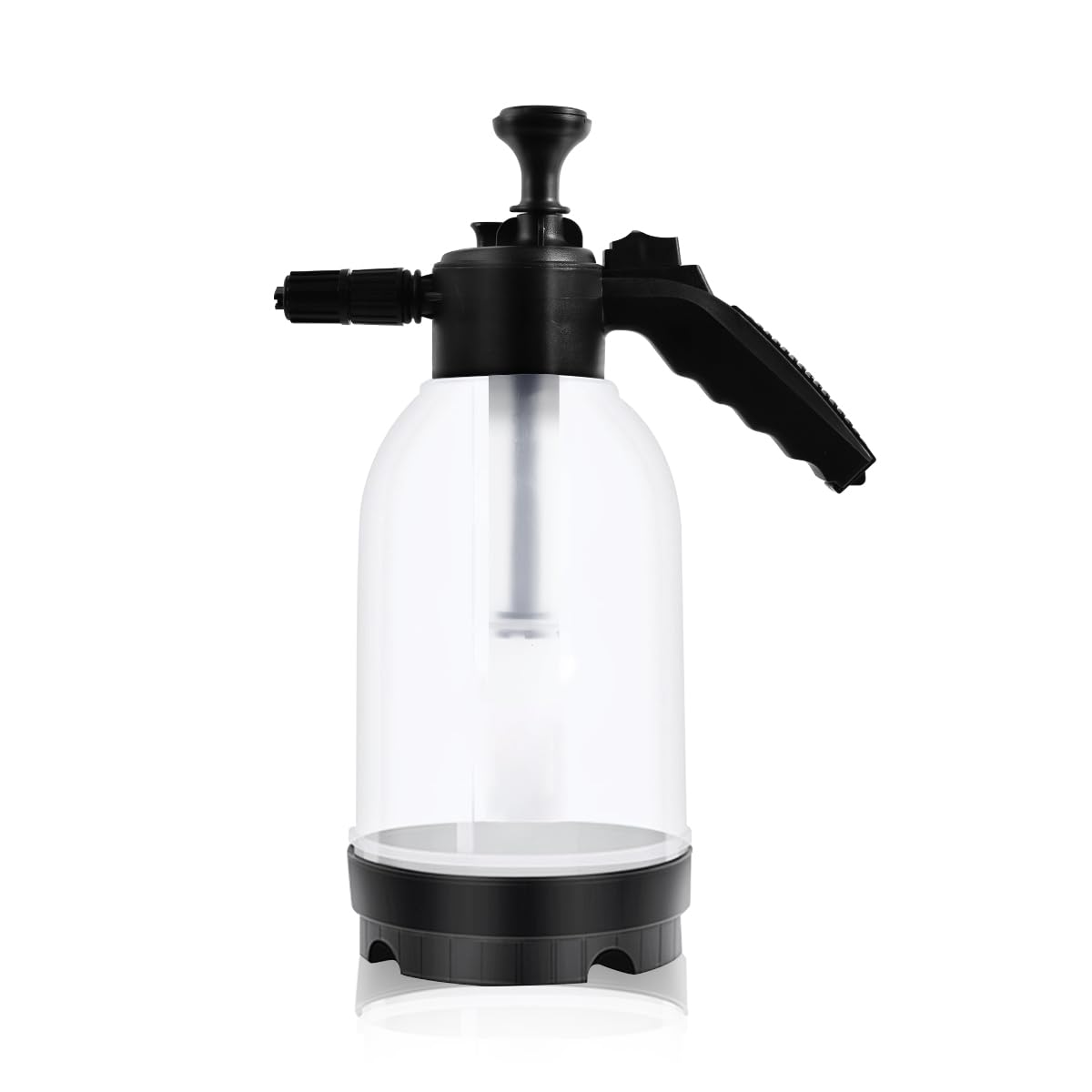 HASTHIP® 2L High Pressure Manual Foam Spray Durable Plastic & Safety Valve Car Foam Sprayer 2 Nozzles for Versatile Use Ideal for Car Washing, Plant Watering, Household Cleaning