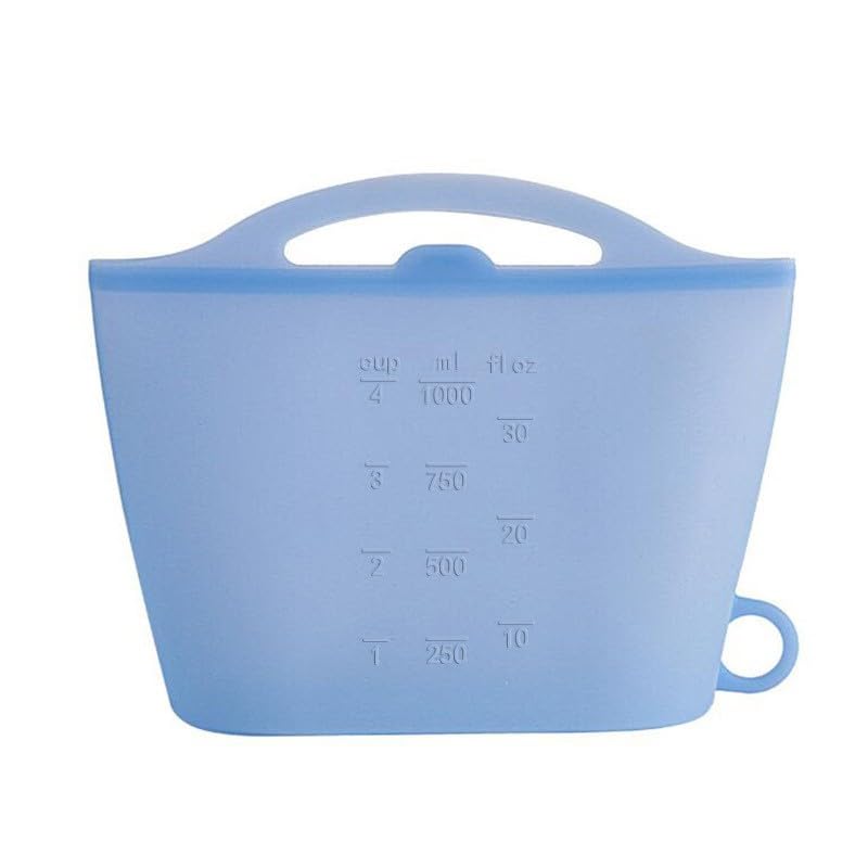 HASTHIP® Leak-Proof Silicone Food Storage Containers with Lids – 1500ml, BPA-Free, Dishwasher Safe, Perfect for Kitchen, Fridge, Travel & Office Use-Blue