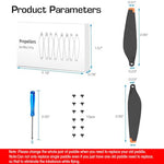 HASTHIP® Mini 3 Pro Propeller Set, 8Pcs Low Noise Quick Release Replacement Blades Compatible with DJI Mini 3 Pro Drone, Lightweight Durable Wings with Screws & Screwdriver