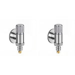 HASTHIP Washing Machine Faucet for Laundry and Dishwasher with Automatic Water Stop Valve Chrome Stainless Steel 2PCS