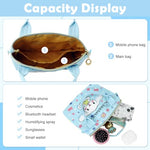 HASTHIP® Cinnamoroll Hand Bag for Girls Kawaii Cinnamoroll Shoulder Bag Mini PU Tote Bag with Removable Shoulder Strap Crossbody Bag Christmas Gift for Girls Birdthday Gift