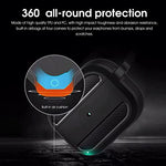 HASTHIP® Protective Case for AirPods 3 2021, Shockproof Full-Body TPU & PC Cover with Carabiner, Soft Silicone Skin Compatible with Apple AirPods 3rd Generation Charging Case, Keychain, Black