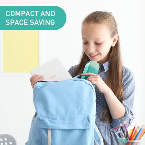 HASTHIP® School Pencil Case for Girls, Blue Gradient Silicone Zipper Pouch, Waterproof, Durable Stationery Organizer, Cute Office Supplies, Birthday Return Gift for Kids