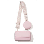 HASTHIP® Crossbody Bag with Purse Bags Small PU Phone Pouch Card Bag Print Nylon Webbing Shoulder Strap Design Compact Casual Phone Sling Shoulder Bags
