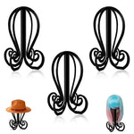 HASTHIP® 3Pcs Wig Stands Wig Holder Octopus-shaped Wig Bracket Universal Size Wig Stands Cap Holder Sun Hat Organizers, 8.7x11.7 inches