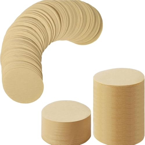 HASTHIP® Unbleached Coffee Filters, Replacement Paper Filter Bags for Pour Over and Drip Coffee Makers, V60 Cone Shape, 2-4 Cup Disposable Brewing Filter Papers, Brown, 100 Count