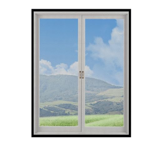 HASTHIP® Mosquito Net Window Screen Removable Self-Adhesive Magnetic Window Screens Fine Mesh Insect Mesh Screen Bug ProofMosquito-Proof Window Mesh Screen, 90x120cm