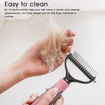 HASTHIP® Dog Comb, Dog Brush for Hair, Professional Double Side Pet Hair Comb for Dog and Cat Grooming and Cleaning Brush for Dog and Cat Fur Lice