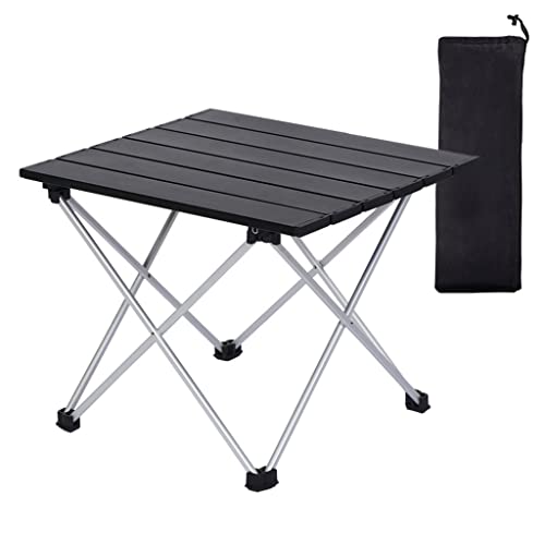 HASTHIP® Camping Table Foldable Table 39.5*34.5cm Aluminum Top for Outdoor Cooking, Hiking, Travel, Picnic, Sturdy Constructed Camping Table with Storage Bag