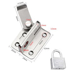 HASTHIP® Flip Latch Gate Latches Slide Bolt Latch Safety Door Lock Catch