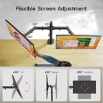 HASTHIP® Dual Monitor Desk Mount,