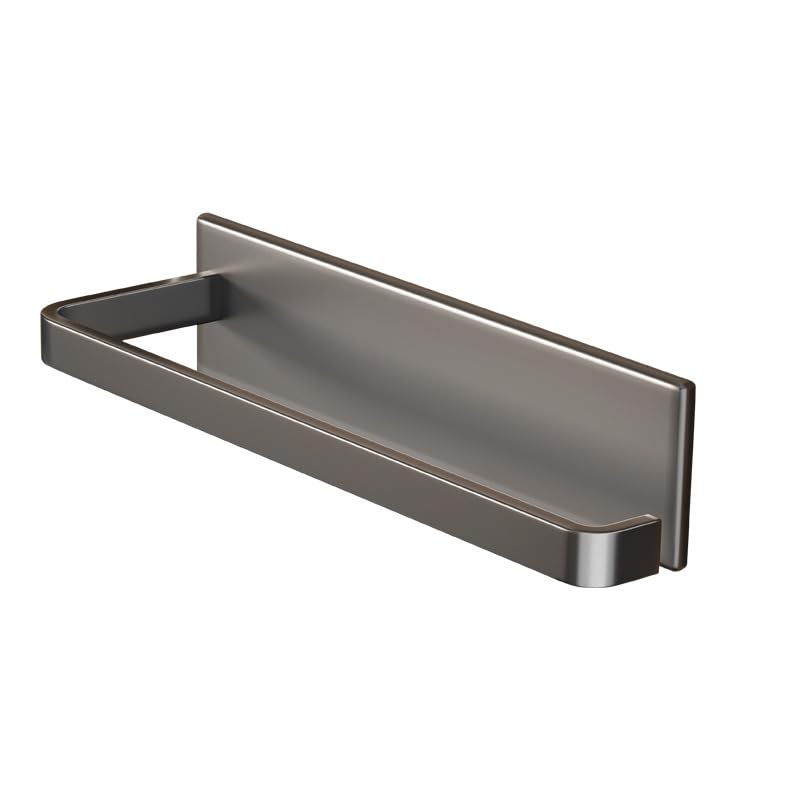 HASTHIP® Magnetic Towel Holder - Tissue Roll Stand Foil Paper Holder Under Cabinet Paper Towel Rack with Strong Magnet, Kitchen, Rv, Oven, Washing Machine (Black)