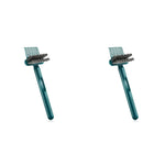 HASTHIP Hair Brush Cleaning Tool with 10 Teeth Rake and Small Brush | 2 PCS Plastic Cleaner
