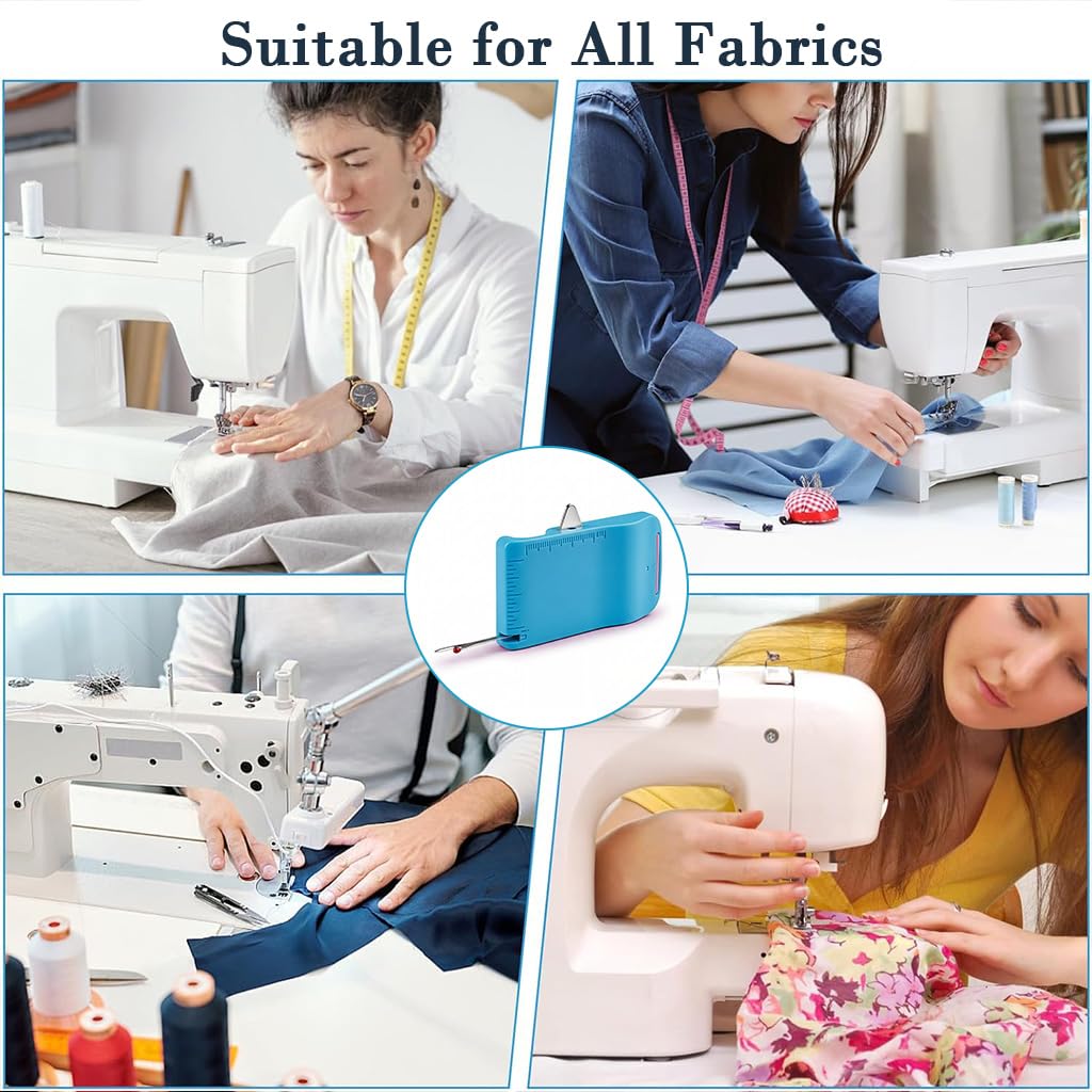 HASTHIP Magnetic Sewing Machine Seam Guide with Dual Scale and Retractable Seam Ripper