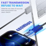 HASTHIP® 8Pcs USB OTG Adapter Kit,USB C/Lightning/Micro USB/Type C to A/Mini Converter,Multi OTG Extender Compatible with iPhone iPad MacBook Android Tablet Data Sync & Charging Set