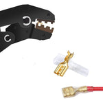 HASTHIP Wire Terminals Crimping Tool Kit with 600 Spade Connectors and Self Adjusting Ratcheting Pliers for AWG 22 16 Wiring Projects