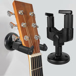 HASTHIP® Guitar Wall Mount Hanger Screw Fixed Wall Guitar Holder Instruments Mount Hanger Stand EVA Padded Liner Design Non-scratch Universal Accessories