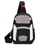 HASTHIP® Mochila Cruzada Impermeable con Múltiples Compartimentos Bolso Bandolera Ligero y Multifuncional para Hombre con Puerto USB y Diseño Antirrobo Sling Bag