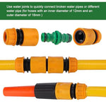 HASTHIP® 102PCS Gardenhose Pipe Connectors Universal Quick Hose Multi-Tap Adapter With Washers Water Sprayer Nozzle Faucet for Gardening Watering Car Washing