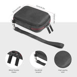 HASTHIP® Crucial Hard EVA Carrying Case for X9 Pro/X10 Pro 1TB 2TB 4TB Portable SSD, Shockproof Travel Storage Bag, Protective Holder with Plush Lining & Lanyard, Black
