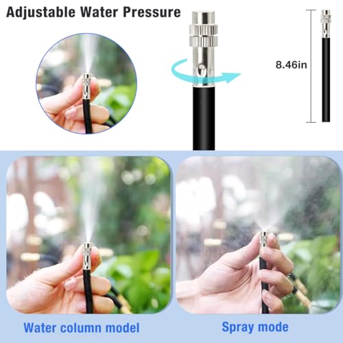 HASTHIP® Automatic Garden Watering System Slow Drip Irrigation Kit with Tee Connector Water Dripper for Plants with 15M Long Pipe Outdoor Lawn Equipment 3 PCS