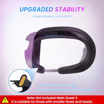HASTHIP® VR Face Pad for Meta Quest 3, VR Face Cushion Pad Mask for Quest 3 Headset Face Pad, Silicone Face Pad Reuseable Meta Quest 3 Face Cushion Pad for Quest 3 Headset Original Headset Accessories
