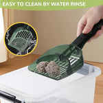 HASTHIP® Cat Litter Scoop, Plastic Cat Litter Scooer, Retractable Push Shovel Cat Toilet Scoop Poop Scoop (Min 4mm, Max 9mm)