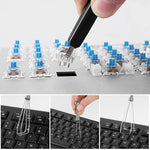 HASTHIP® 6PCS Keyboard Repair & Cleaning Tool Kit with Switch Puller, Keycap Remover, Lubrication Pen, Brush, Tweezers & 4-Jaw Gripper for Mechanical & Gaming Keyboards