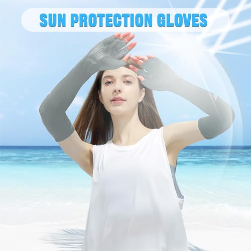 HASTHIP® Hand Gloves for Sun Protection Summer Breathable Arm Sleeves