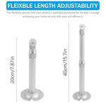 HASTHIP® Security Camera Mount Bracelet, 7.8-15.7 Inches Telescopic Wall Mount, Aluminum Alloy Dome Camera Mount Universal Camera Wall Mounting Bracket for CCTV Security Camera/IP Camera