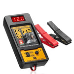 HASTHIP® 12V/24V Car Battery Tester & Battery Checker Relay Tester AermotorCar Battery Voltage Detector LED Indicator Light Alternator Analyzer Diagnostic Tool-Grey
