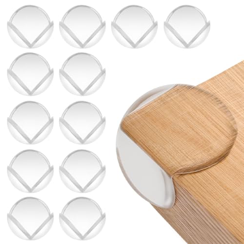 HASTHIP® Protectores de Esquinas 60 Piezas,Protector de Mesa Silicona Transparente,Seguridad Infantil para Muebles y Mesas