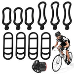 HASTHIP® 10Pcs Bicycle Silicone Bands Bicycle Handlebar Mounting Straps Elastic Bands Flexible Rubber Mounting Straps for Bike Light, Phone Speaker Holder