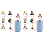 HASTHIP® 12PCS Stanley Straw Cover for Cup 30 40 Oz Taylor Swift Creative Topper Gift for Fans Cute Accessories