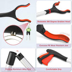 HASTHIP® 32'' Waste Grabber Reacher Tool with Megnet for Litter Pick Trash Pick Up,Foldable Grabber Claw Up Reacher Tool Assistaive Device for Elderly